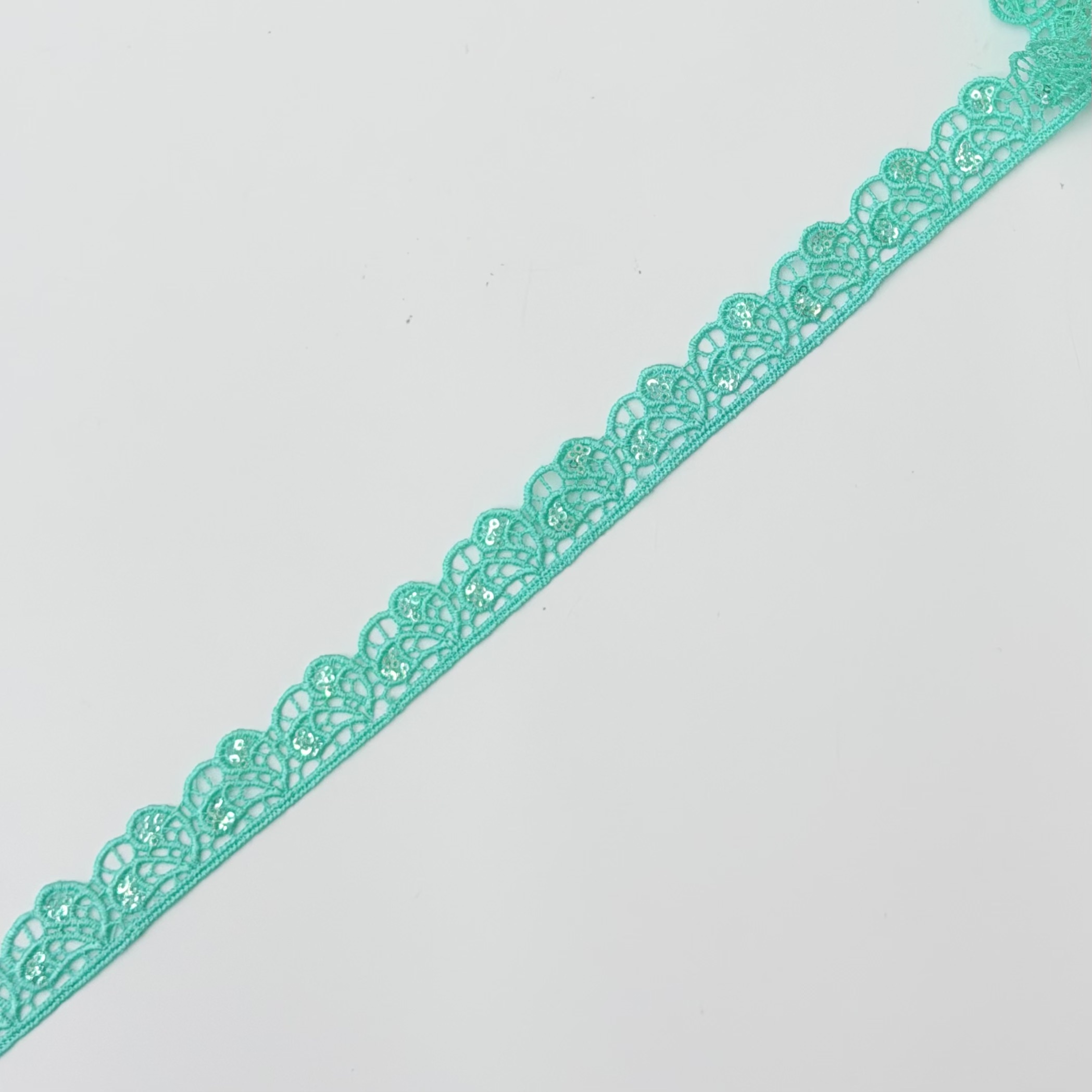 Embroidery laced trim