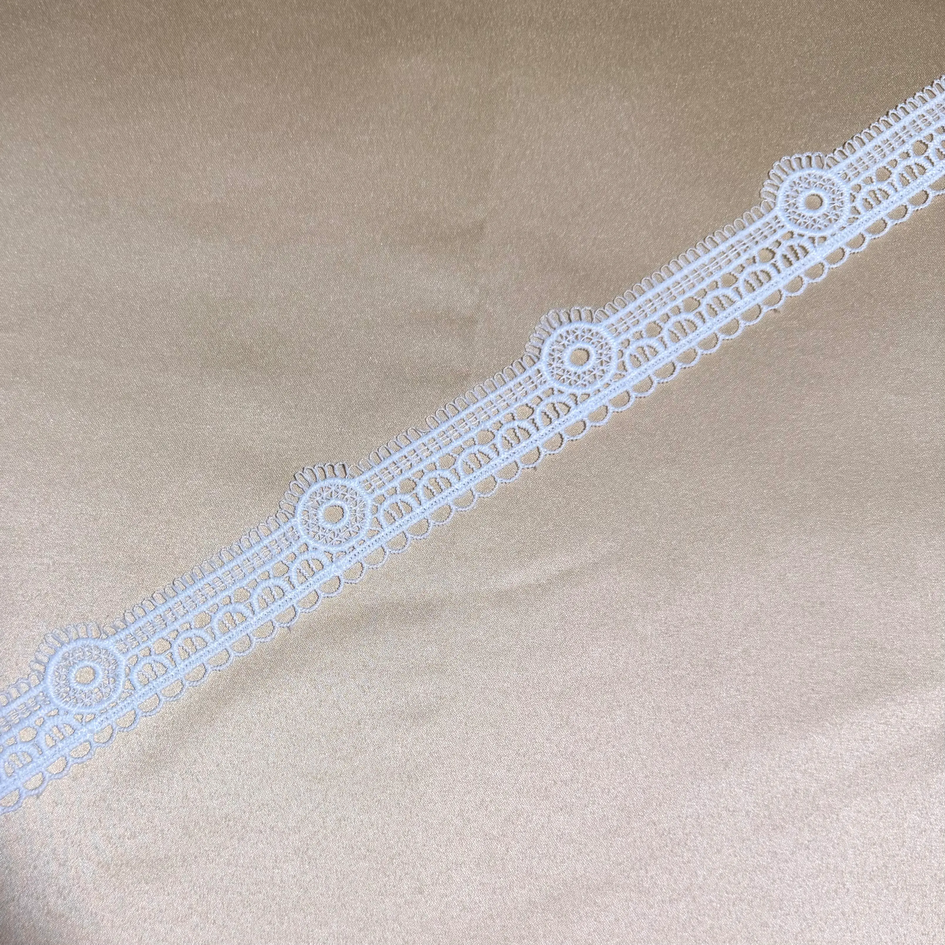Sun-Dial Medallion Eyelet Lace