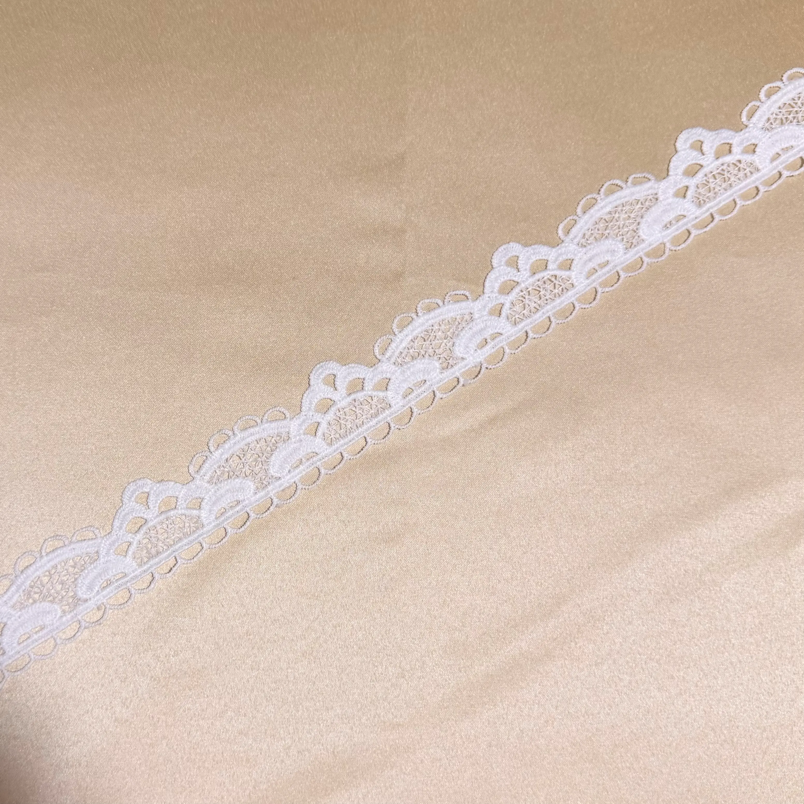 Cloudy net with scalloped Lace Trim