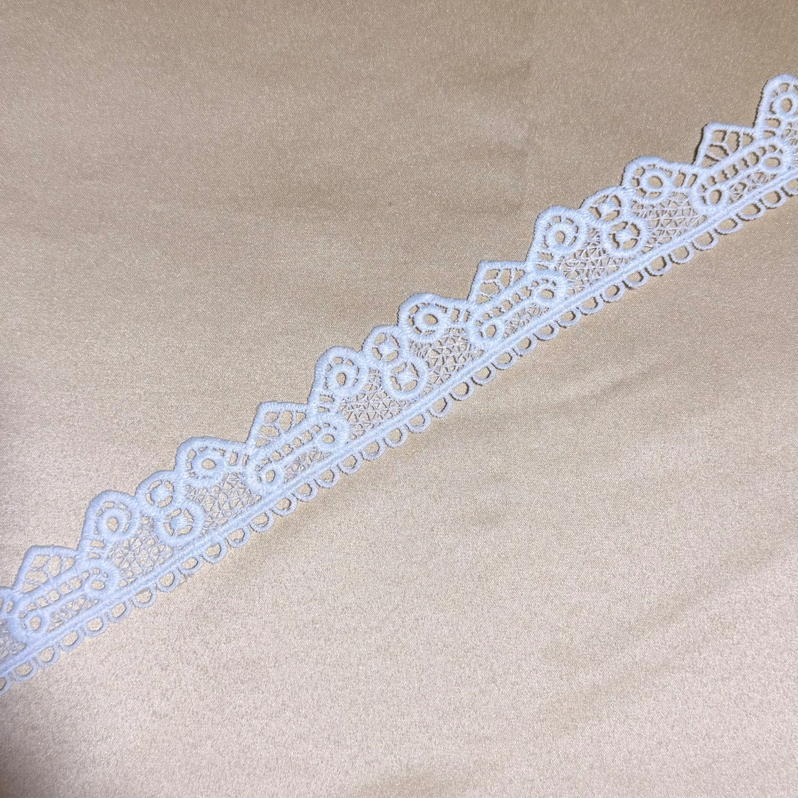 Double Coinshape Mesh Scalloped Lace Trim