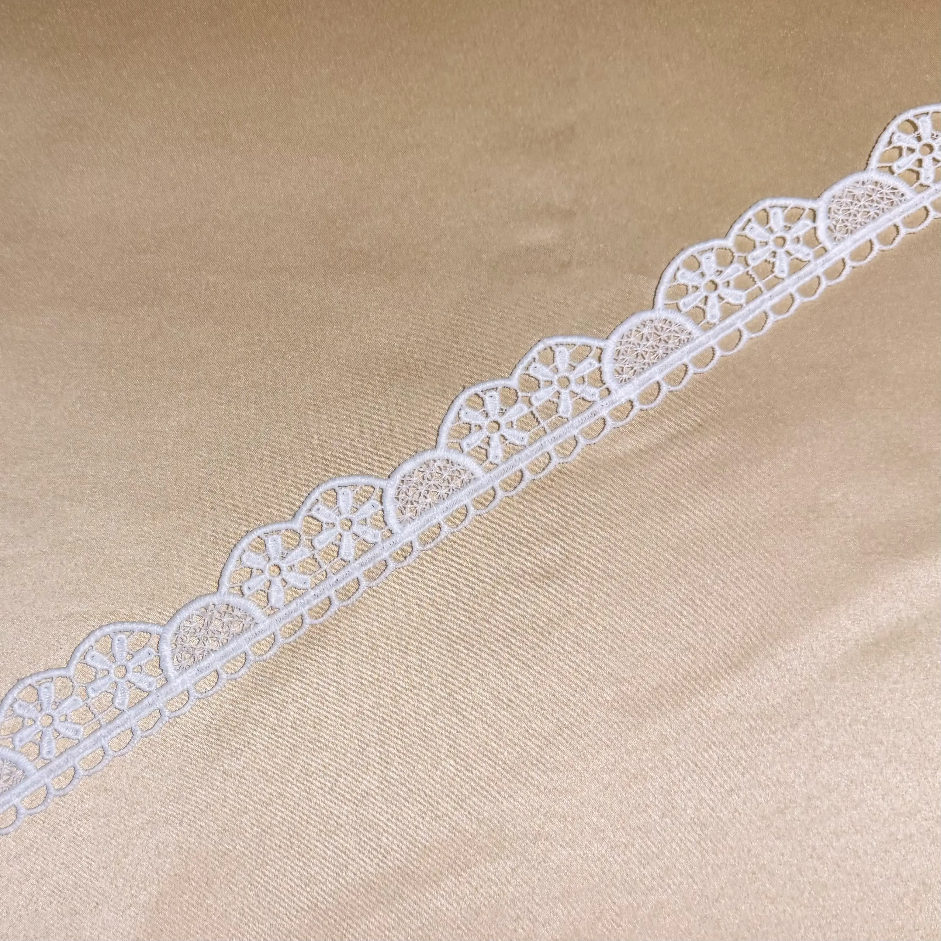 Double Floral MeshGrid Lace Trim