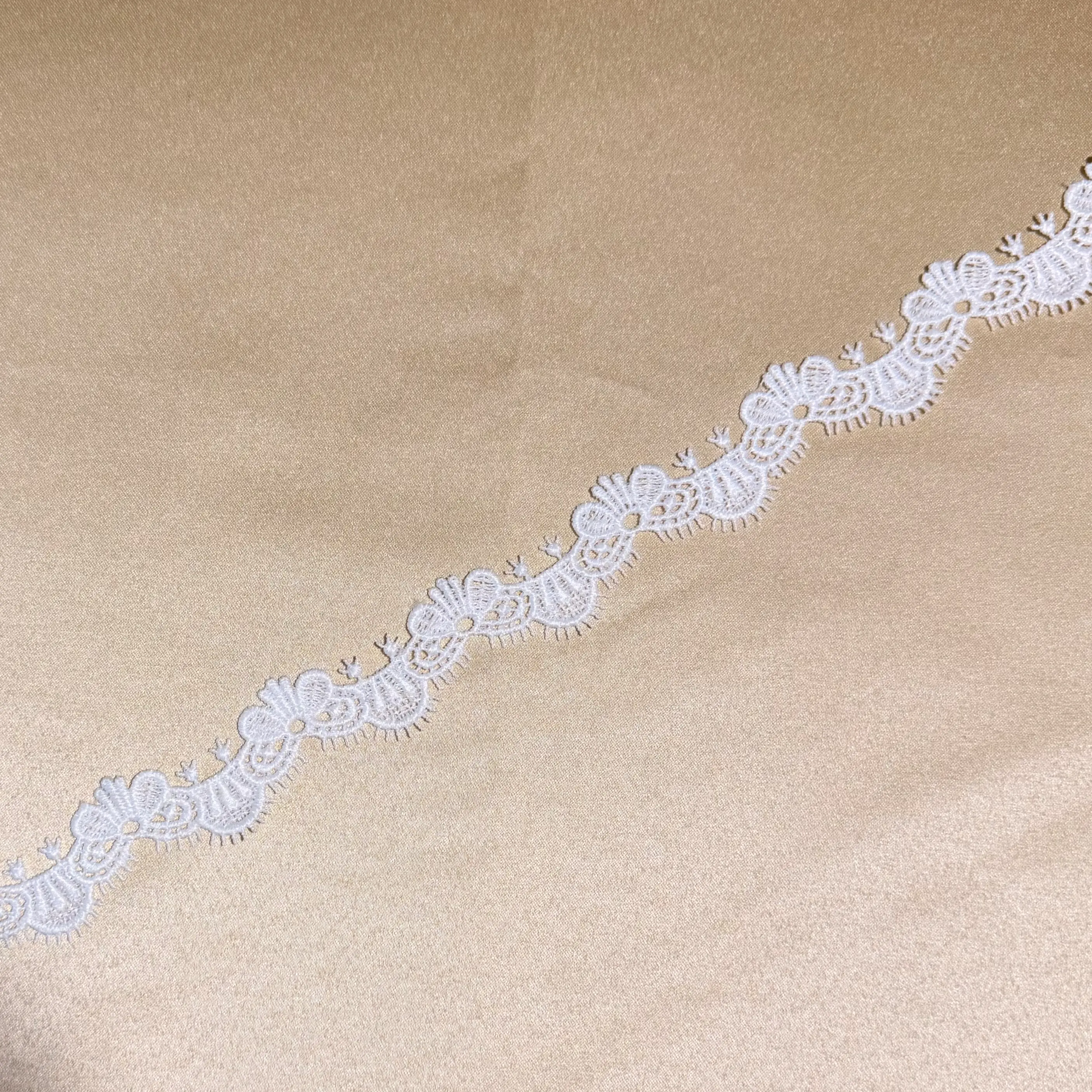 White Butterfly Crab Shape Lace Trim