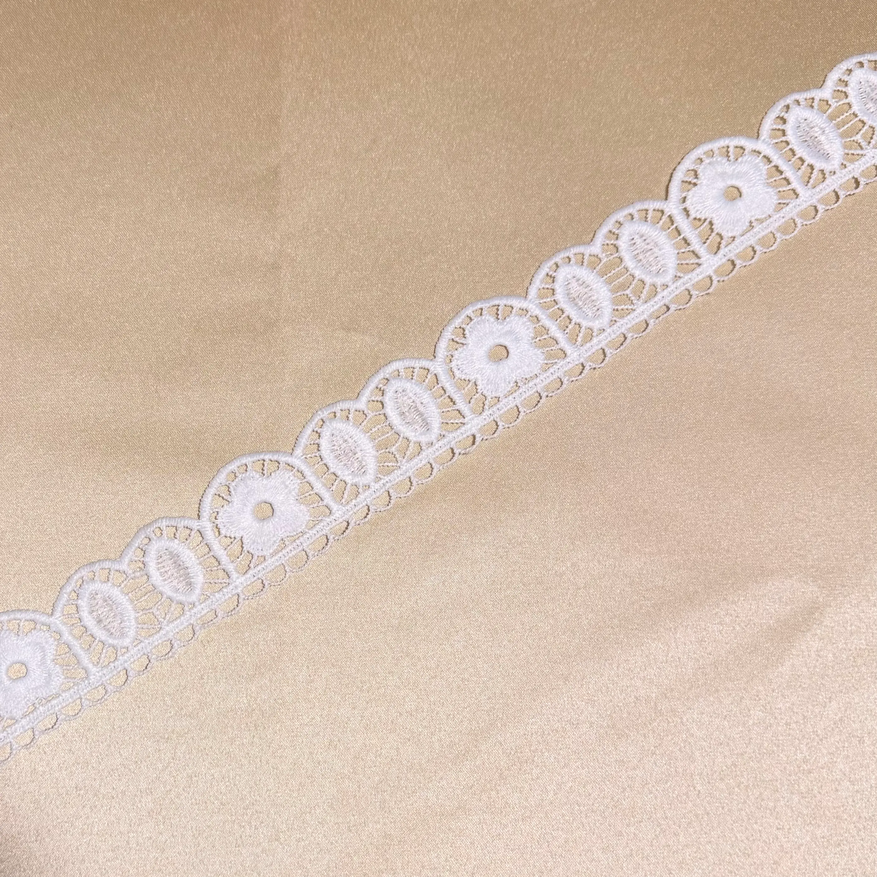 Frame Ovaly Floral Scalloped Border Lace Trim