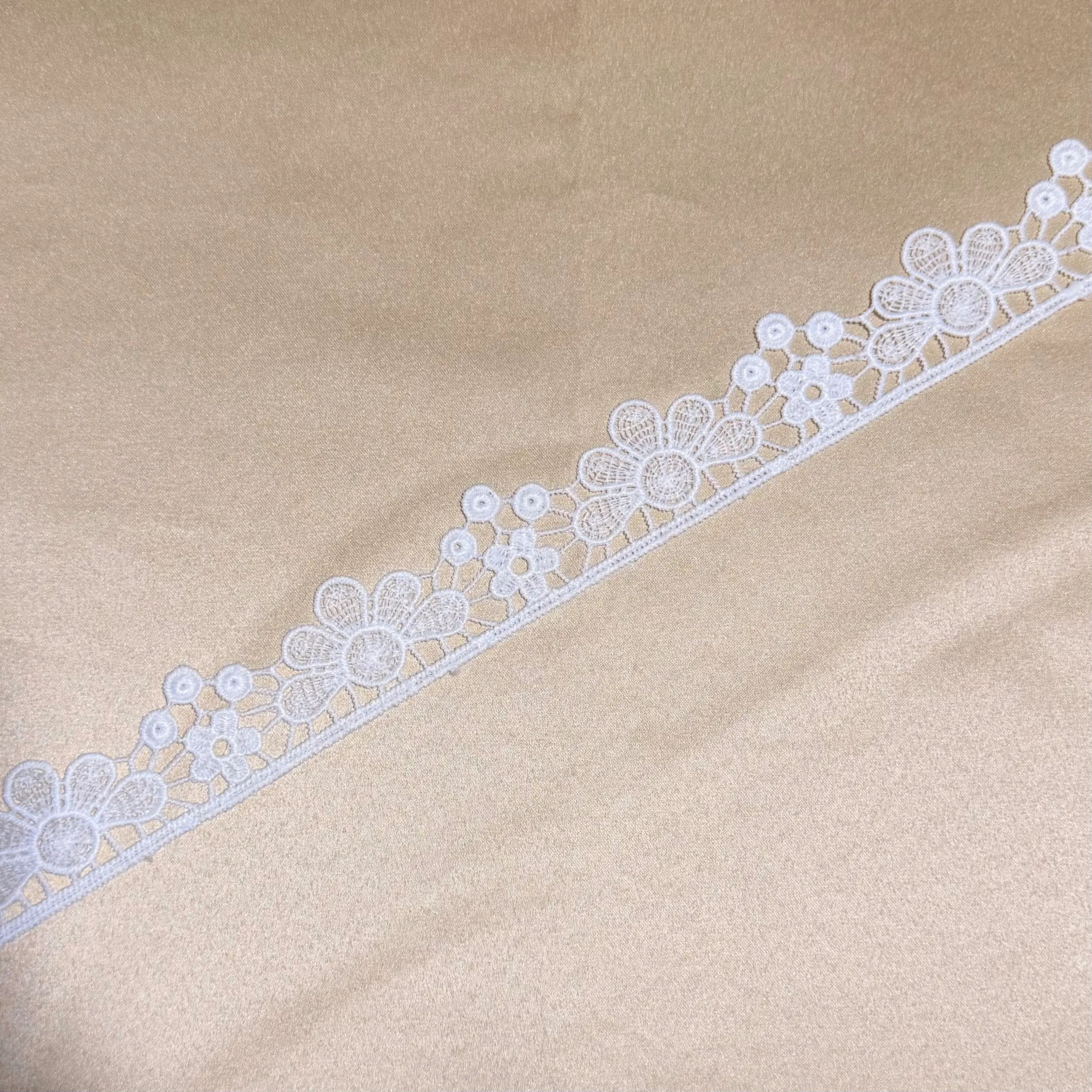White Floral Flower Lace Trim