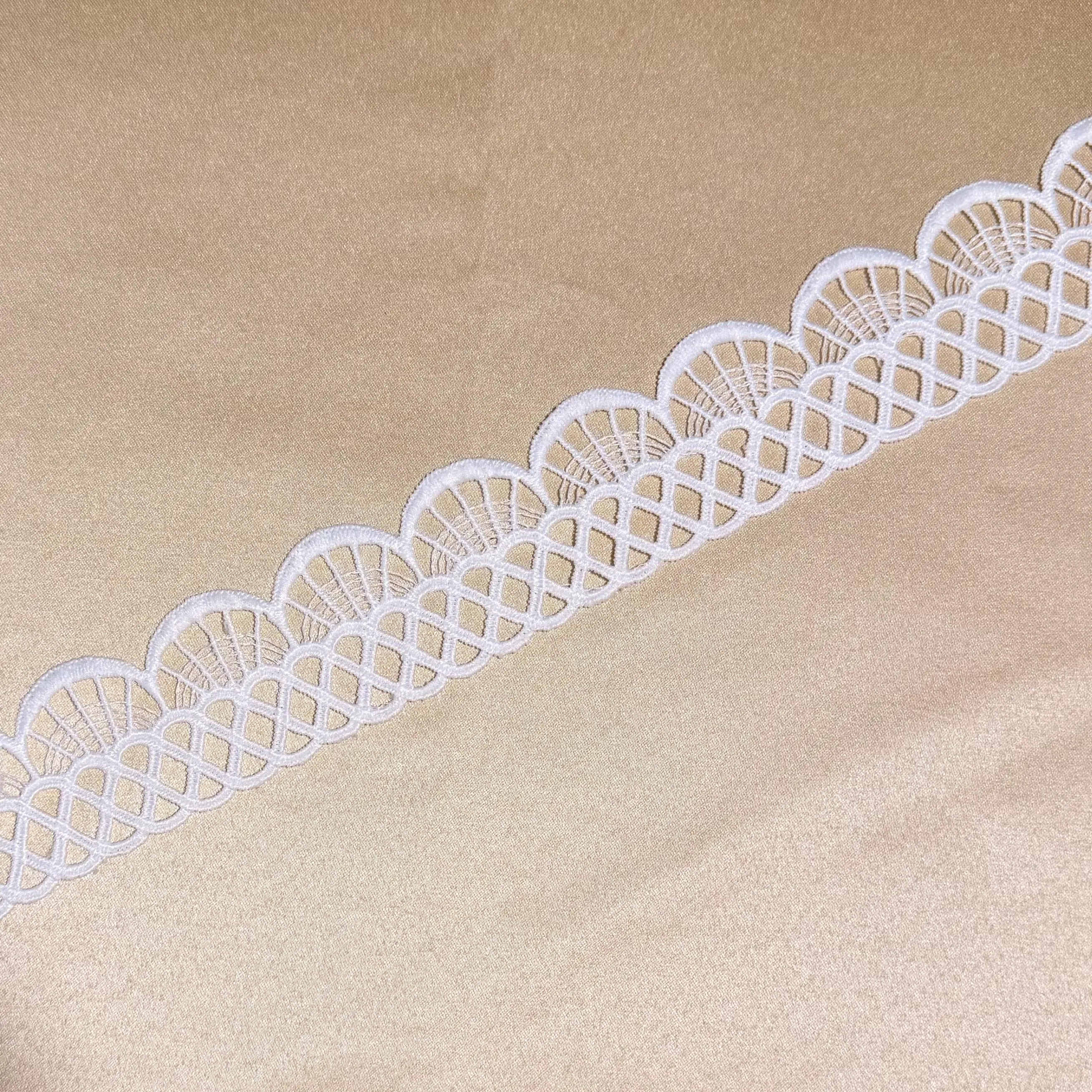 White Embroidery Milky Lace Trim