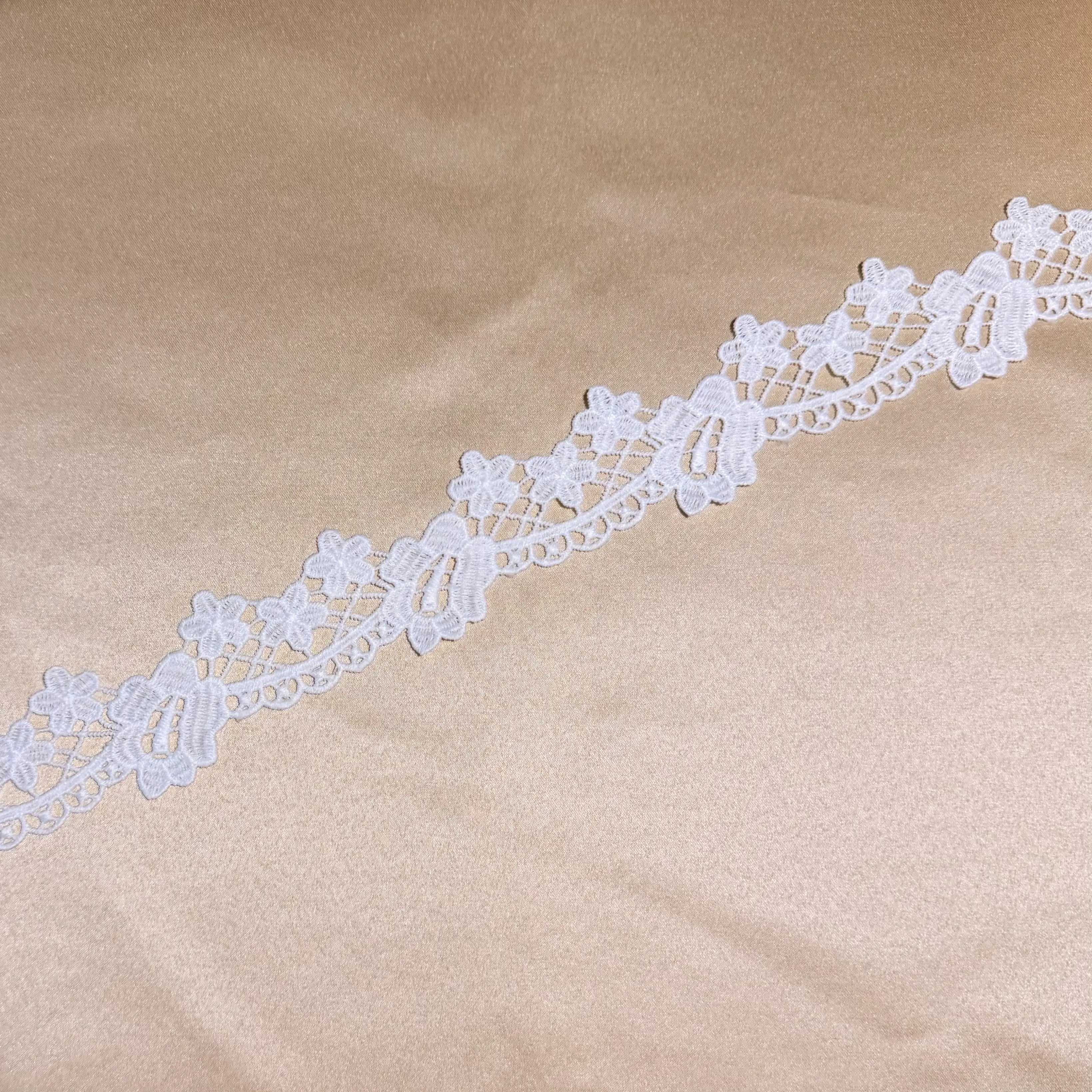 3D Multilayer Floral Mesh Lace Trim