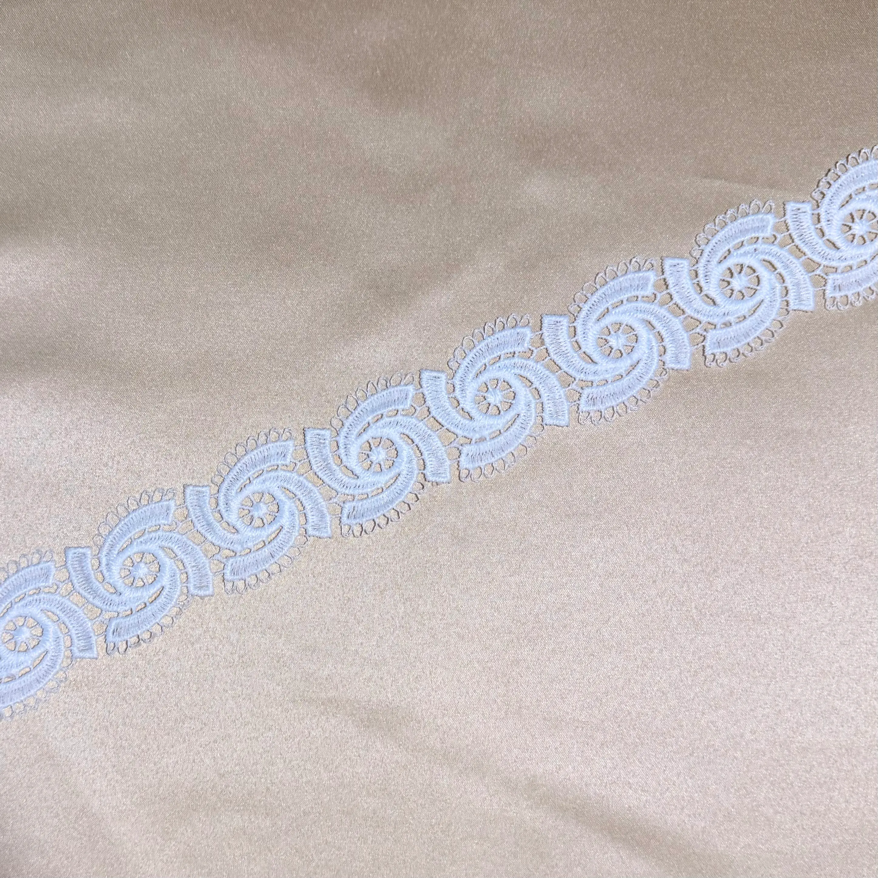 White Spiral Milk Lace