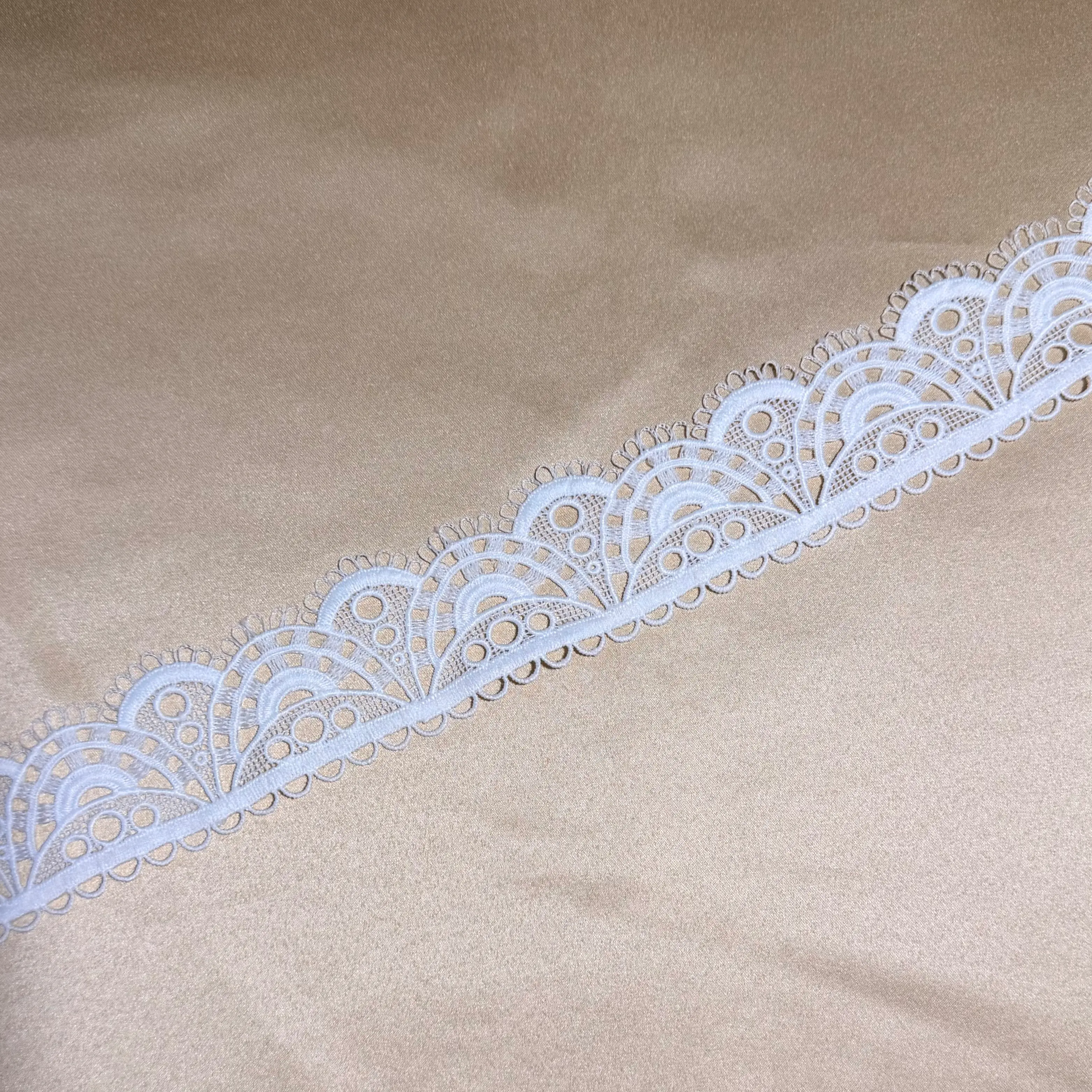 Concentric Mesh Lace Trim  Single Border
