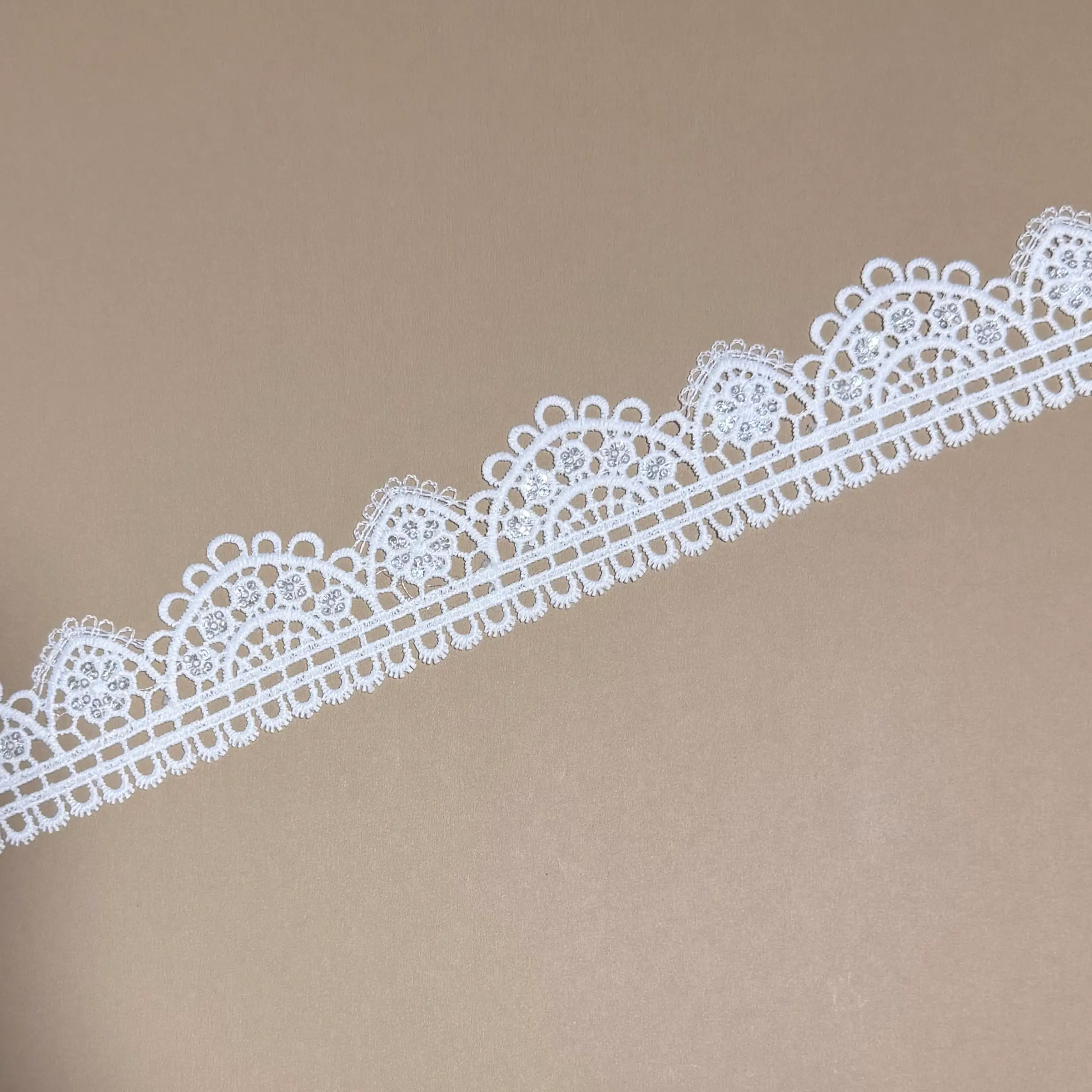 Embroidery Lace Craft Single Scallop Border
