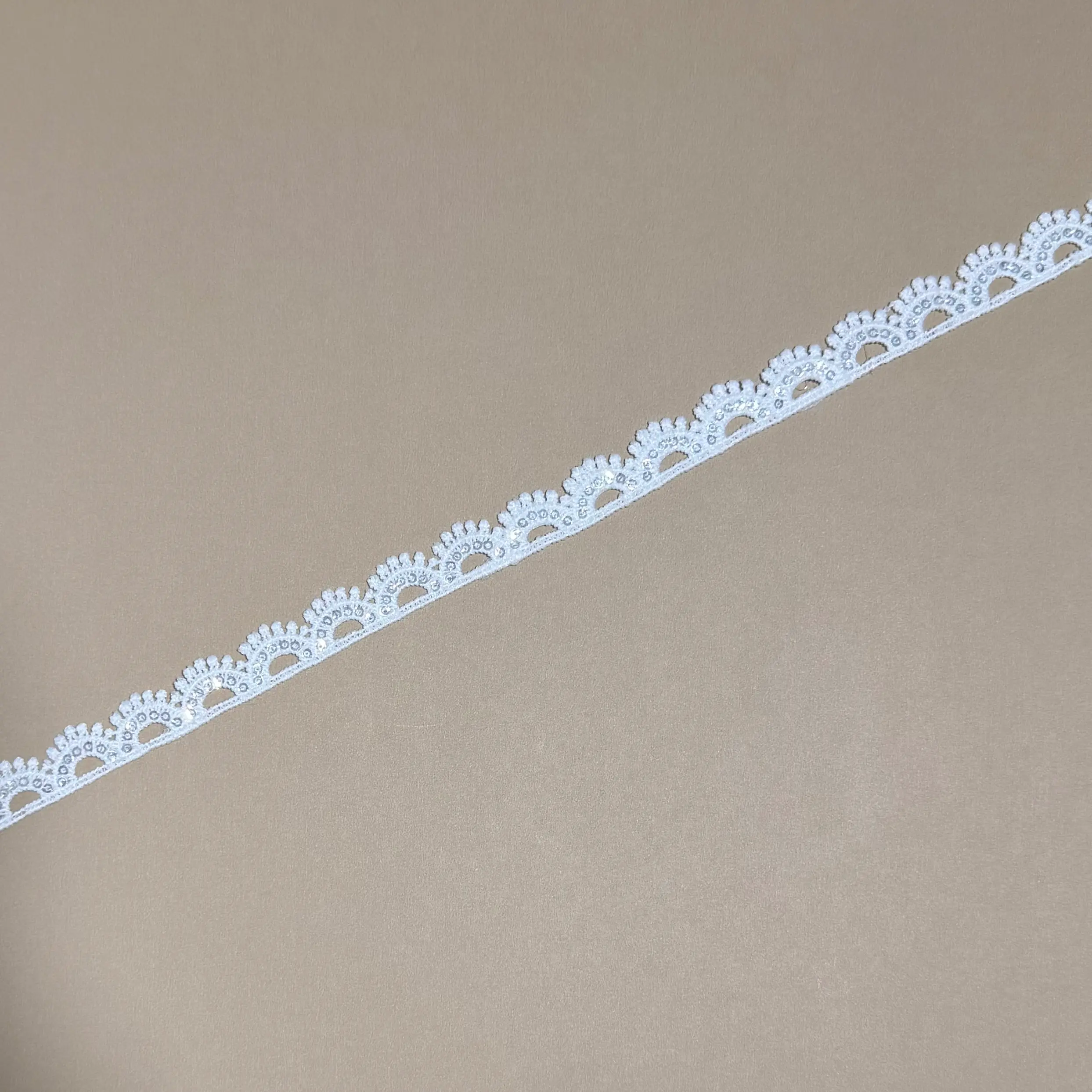 White milky standard design lace trim