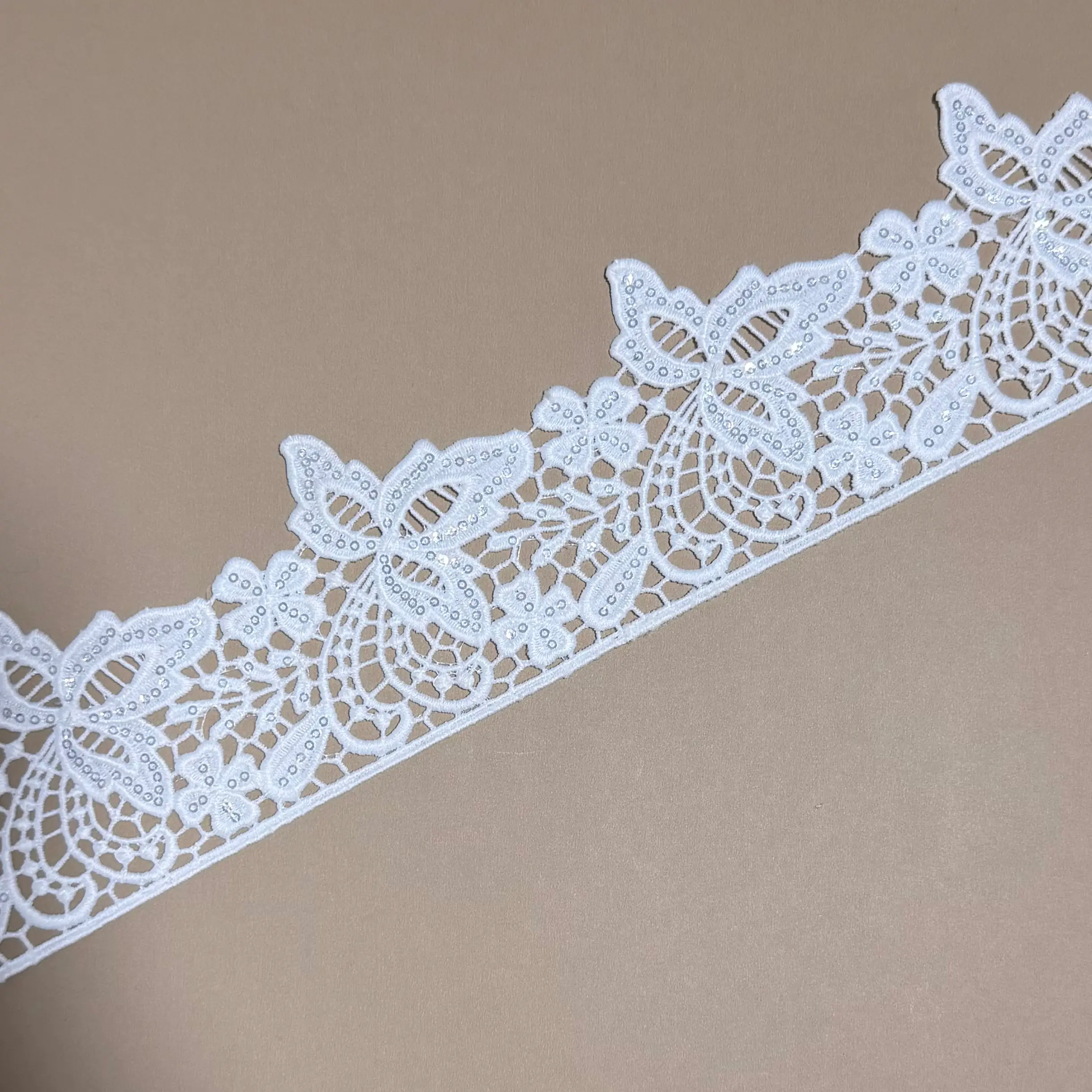 Butterfly Flower Single Border Lace Trim