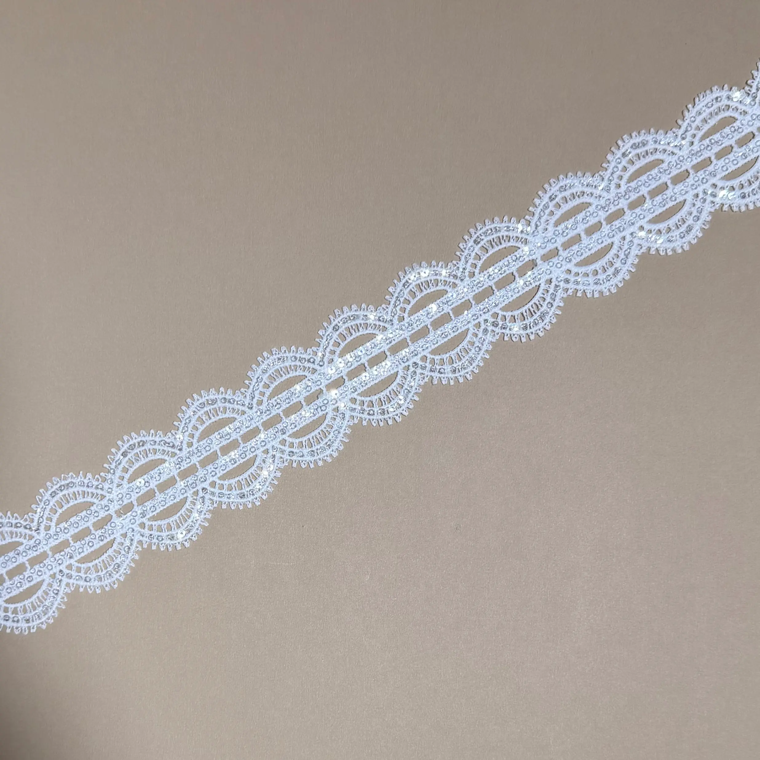 Infinity Dent Sequin Lace Trim