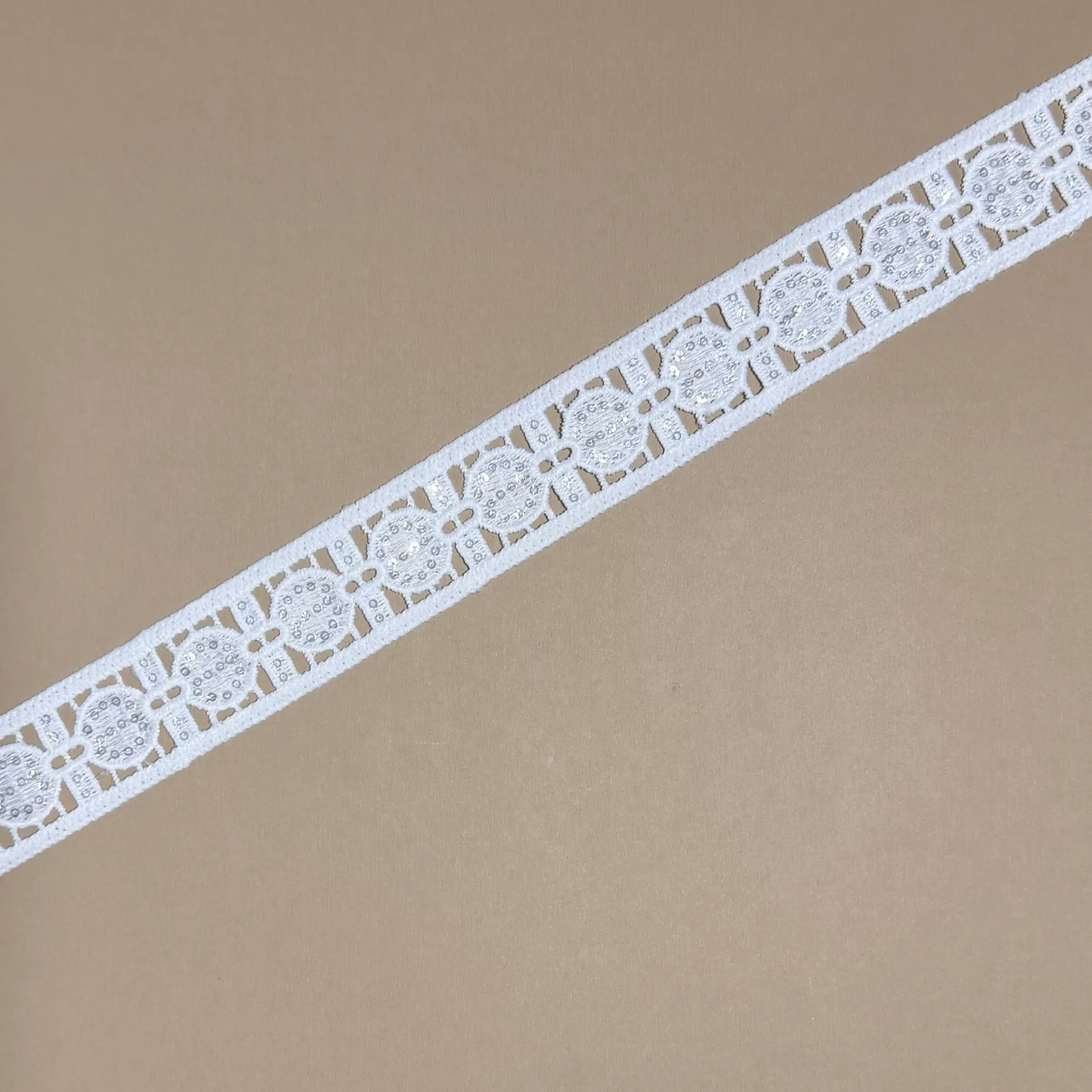Double Border Rounded Sequin Lace Trim
