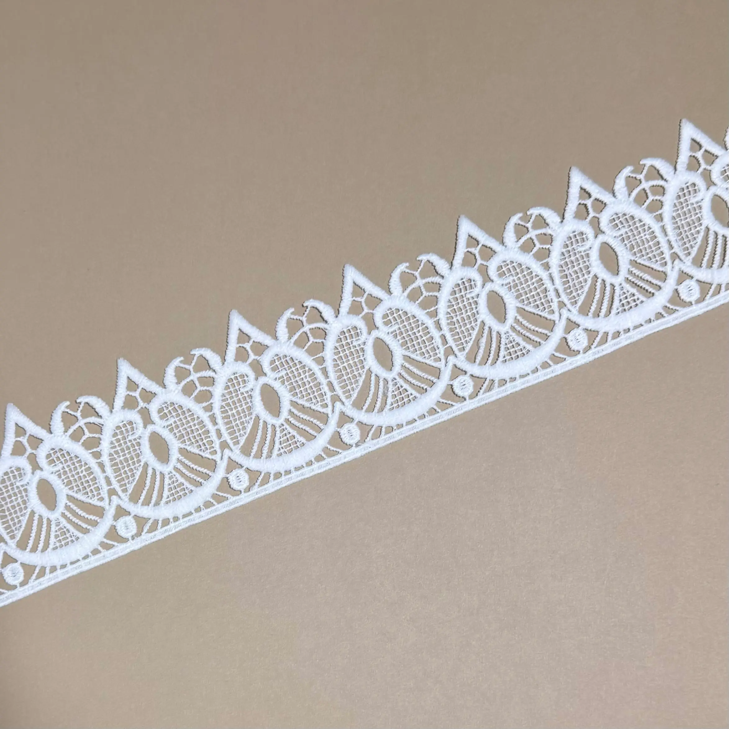 Oval Hollow Mesh Flower Lace Trim