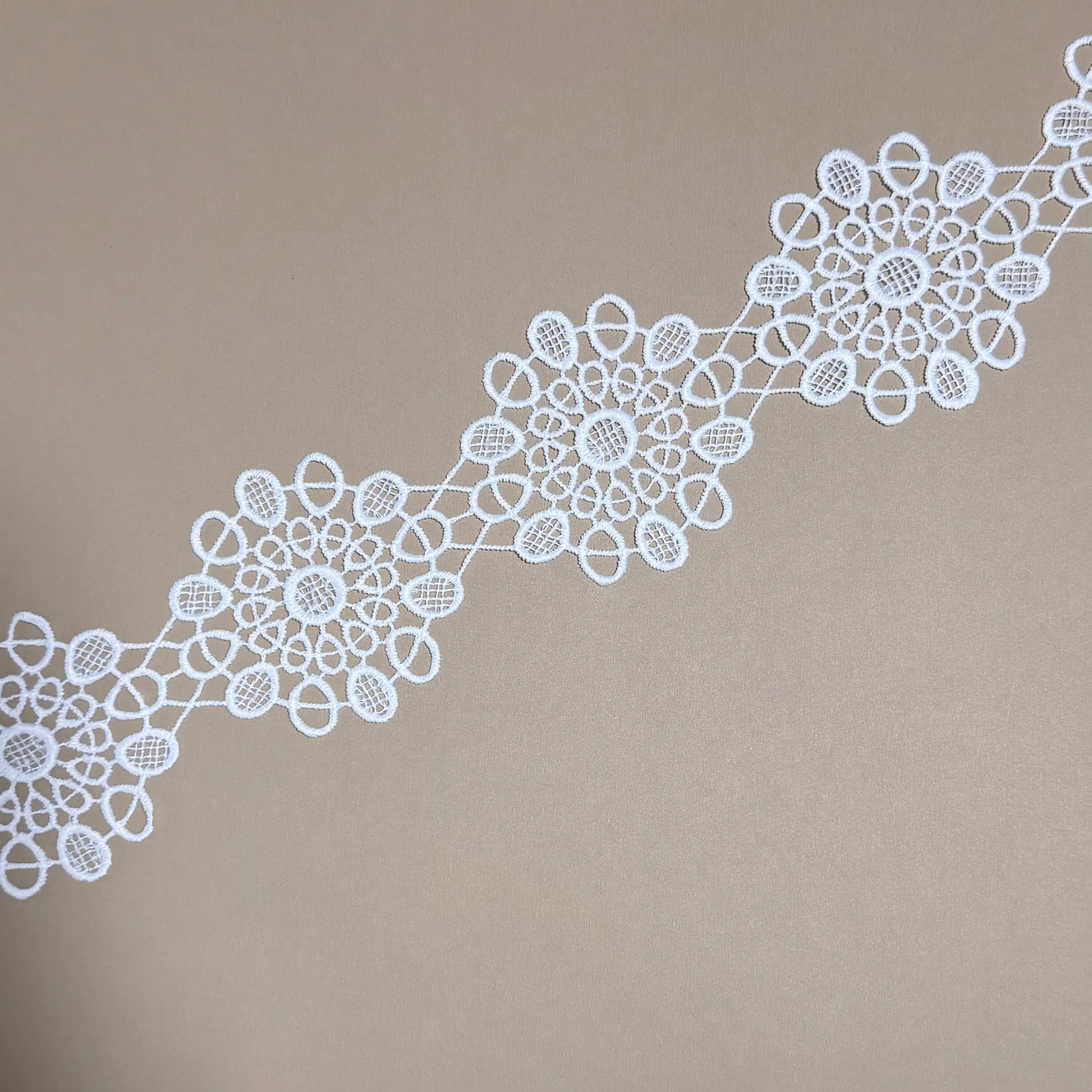 Staggered Teardrop Venice lace trim