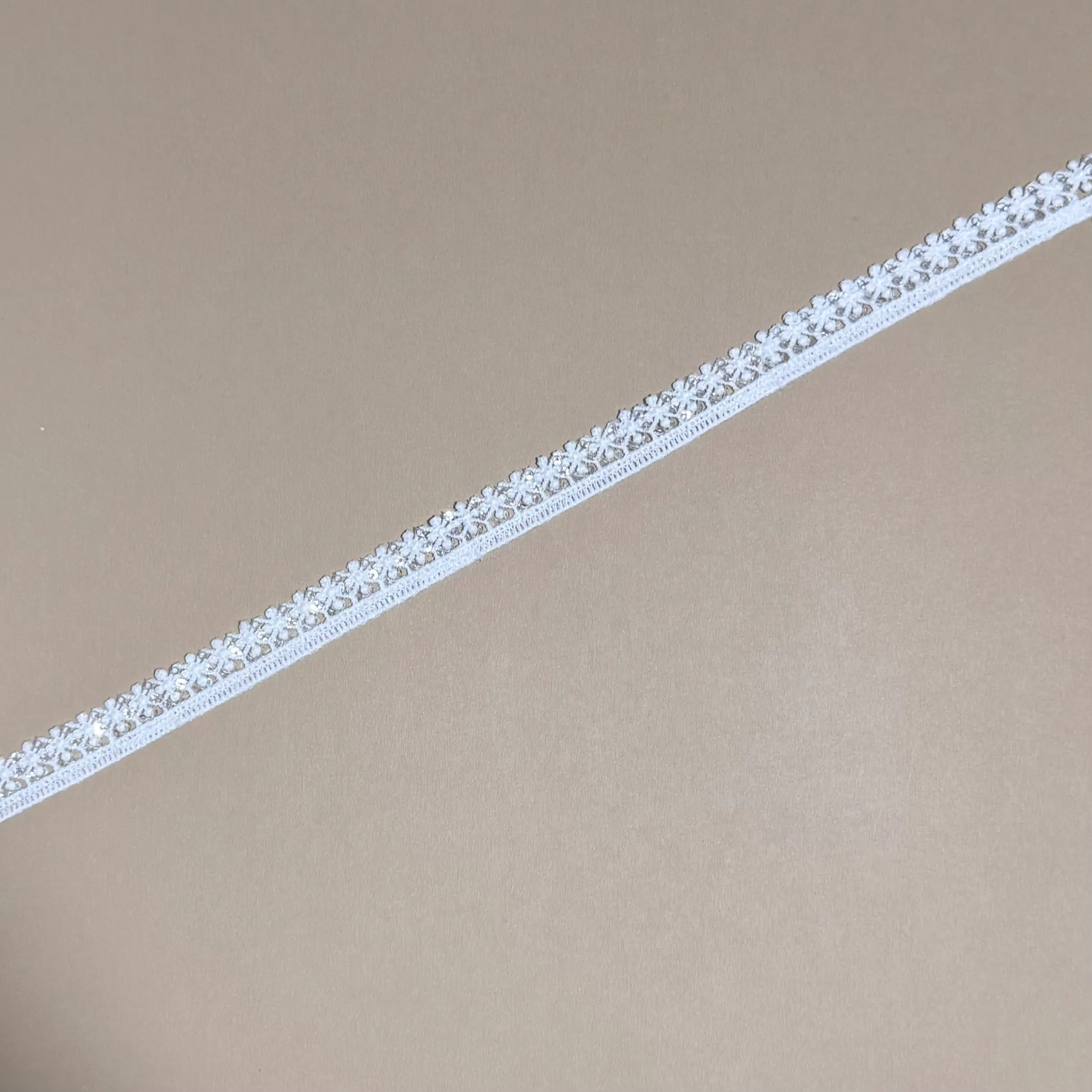 Floral Single Border Lace Trim