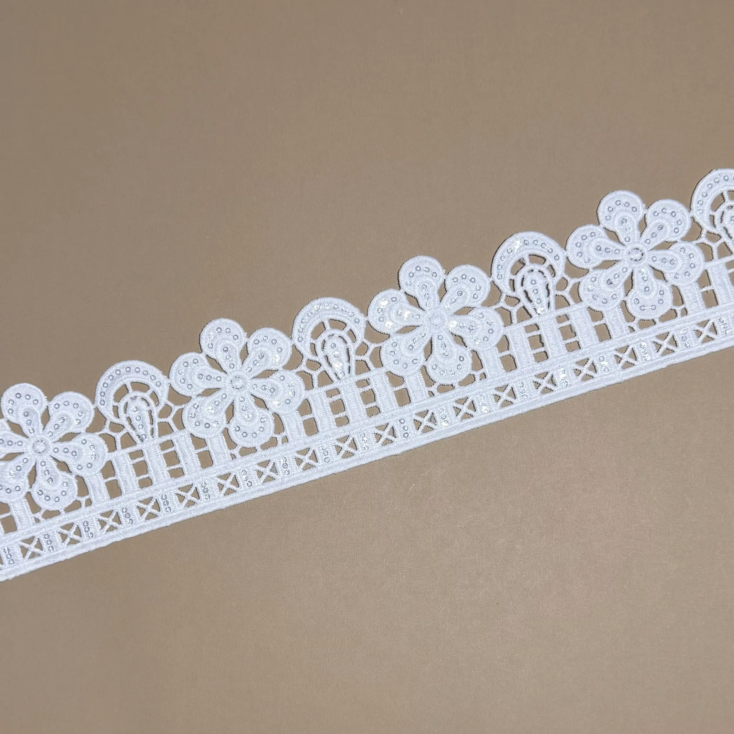 Floral Hollow Embroidery Border